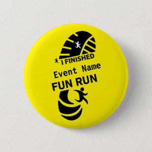 Fun Run Event Cause Charity Promotion Prize 2 Inch Round Button