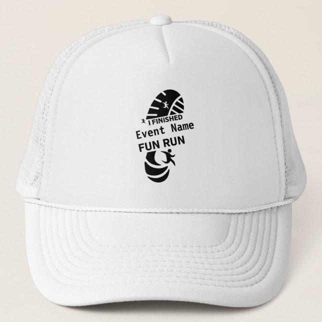 Fun Run Event Cause Charity Promotion Prize 6 Cm R Trucker Hat (Front)