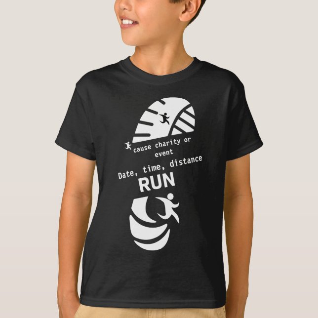 Fun Run Event Cause Charity Promotion Prize Two-To T-Shirt (Front)