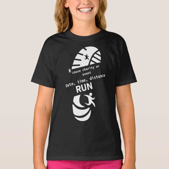 Fun Run Event Cause Charity Promotion Prize Two-To T-Shirt (Front)