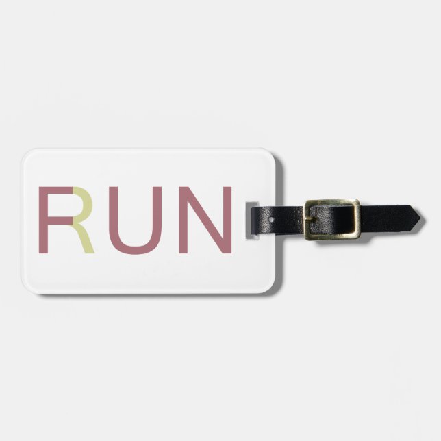 Fun Run Luggage Tag (Front Horizontal)