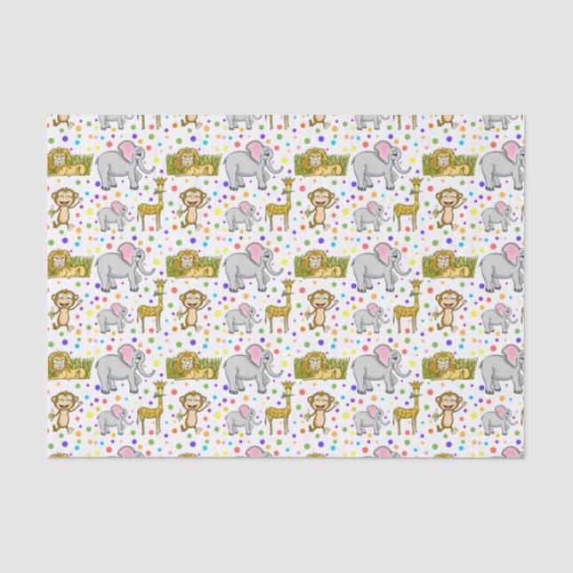 Fun Safari Tissue Paper (Front)