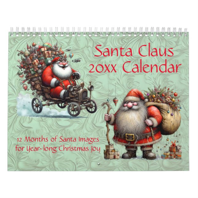 Fun Santa Claus, St Nicholas, Father Christmas Calendar (Cover)