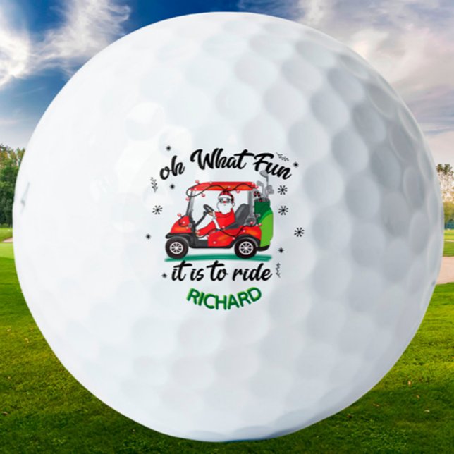 Fun Santa Golf Cart Name Balls (Creator Uploaded)