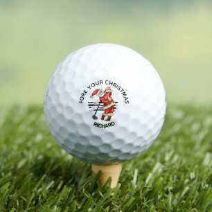 Fun Santa Golf Tees the Season Name Balls