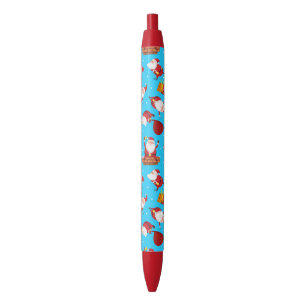 Fun Santa Happy Xmas   Christmas Holidays Black Ink Pen