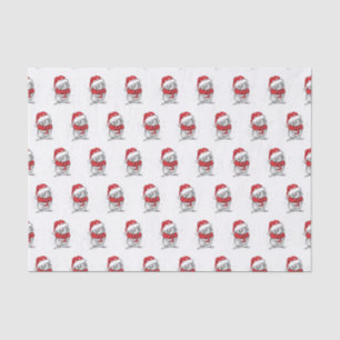 Fun Santa hat Penquin Tissue Paper