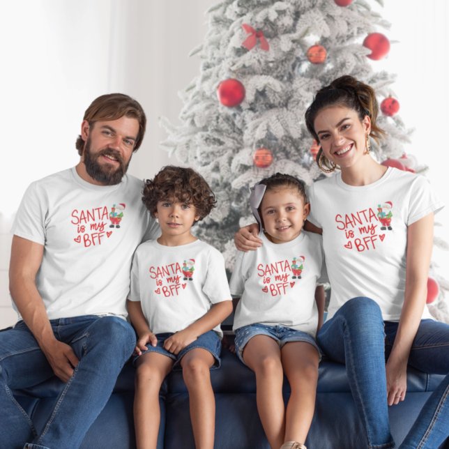 Fun Santa is my BFF Christmas Humour  T-Shirt (Creator Uploaded)