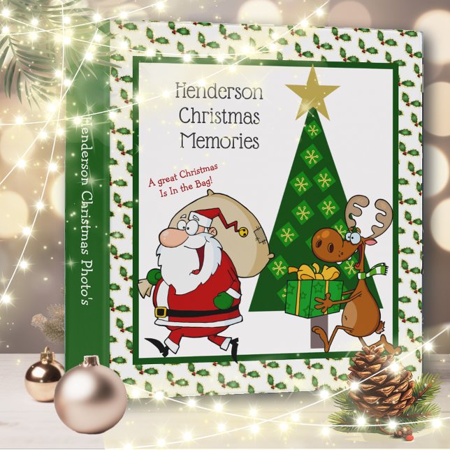 Fun Santa & Reindeer Christmas Binder Photo Album (Creator Uploaded)