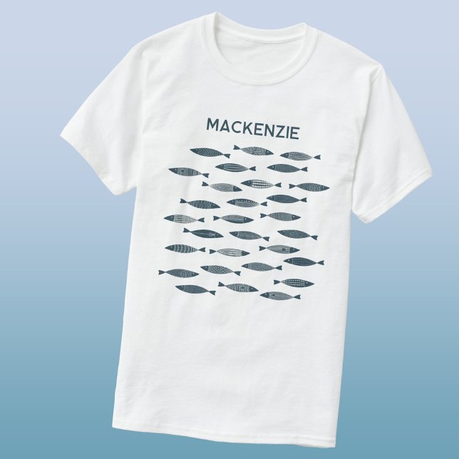 Fun Sardines Personalized Coastal T-Shirt (Creator Uploaded)