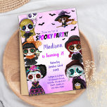 Fun Scary Party Card for Kids, Teens, or Adults<br><div class="desc">Celebrate in spooky style with this Halloween birthday invitation! Featuring classic Halloween elements like ghosts,  bats,  and creepy typography,  this invite is perfect for costume parties,  haunted celebrations,  or October birthdays. Fully editable with your party details.</div>