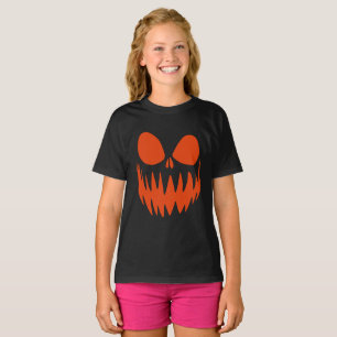 Fun Scary Spooky Pumpkin Jack O Lantern Face T-Shirt