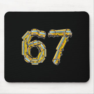 Fun School Bus 67 Teacher Appreciation 67 Meme Bus Mouse Pad