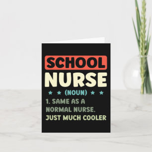Fun School Nurse Definition Back To School  Card