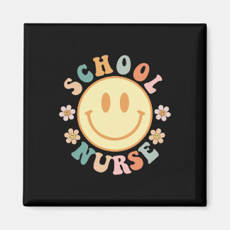 Fun School Nurse Graphic Tees Tops Byck To School Magnet