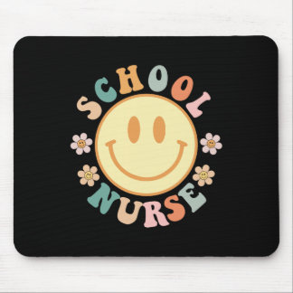 Fun School Nurse Graphic Tees Tops Byck To School Mouse Pad