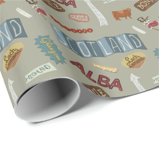 Fun, Scotland wrapping paper