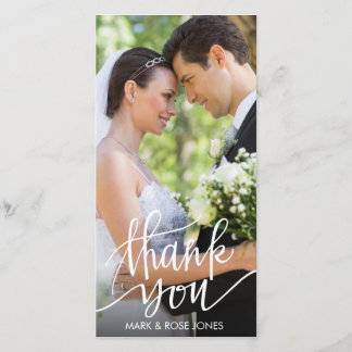 fun script wedding thank you card