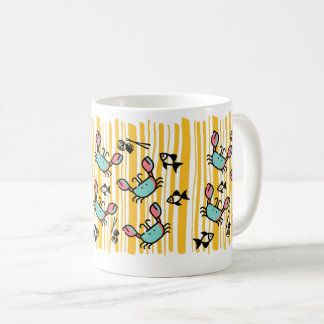 Fun Seafood Crab Fish  Coffee Mug
