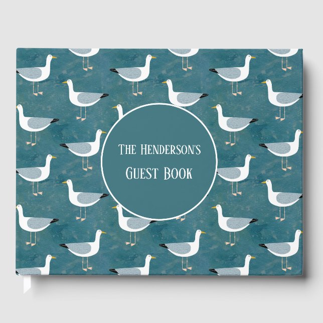 Fun Seagull Guest Book (Front)