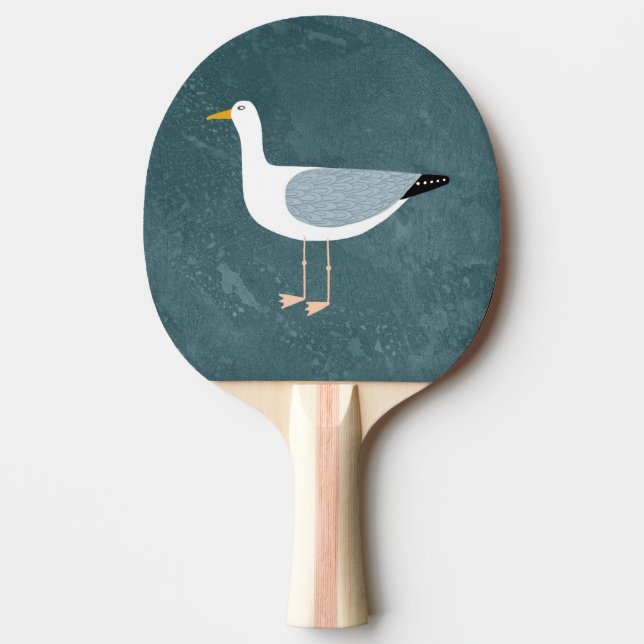 Fun Seagull Ping Pong Paddle (Front)