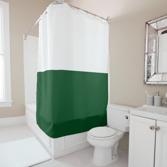 Fun Seamless Bold Camp Green White Colour Block (In Situ)