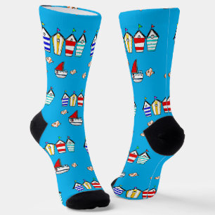 fun seaside huts & boat socks