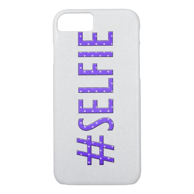 Fun "Selfie" Polka Dot Case-Mate iPhone Case (Back)