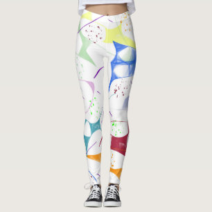 Fun Shapes And Splatters Leggings
