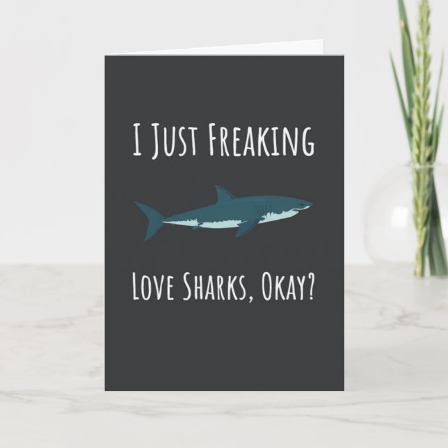 Fun Shark Cards Ocean Beach Sharkastic Funny Humou (Front)