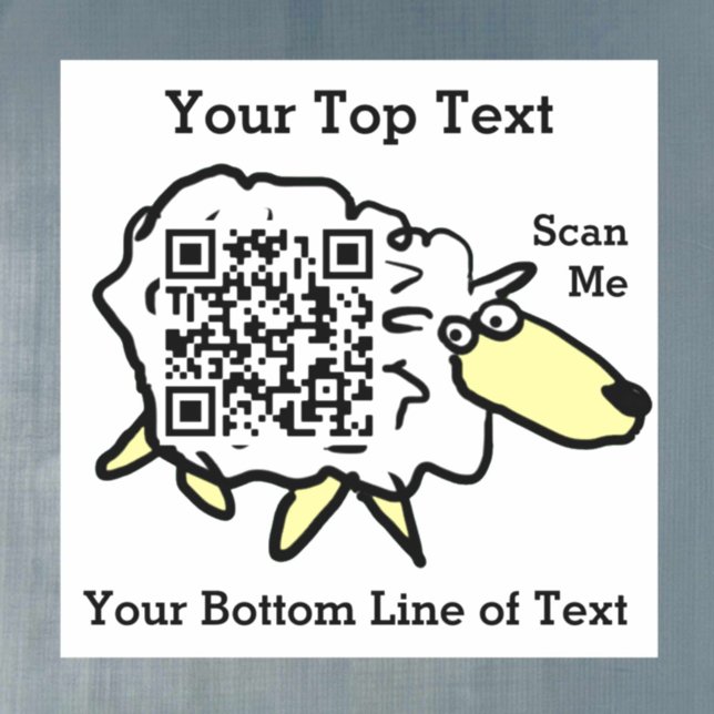 Fun Sheep QR Code Sticker (Creator Uploaded)