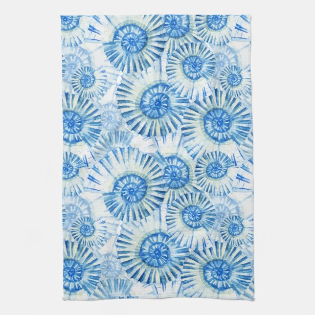 Fun Shell Pattern Kitchen Towel (Vertical)