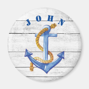 Fun Ships Anchor Personalized  Magnet