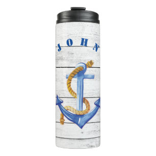 Fun Ships Anchor Personalized Thermal Tumbler