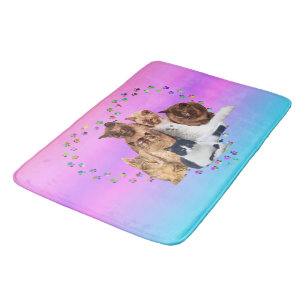 Fun Shower Cats Bath Mat