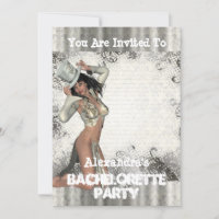 Fun showgirl personalized bachelorette party