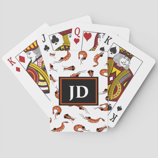 Fun shrimp bicycle poker playing cards (Back)