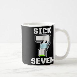 Fun Sick Seven Pixel Meme Halloween Costume Wordpl Coffee Mug