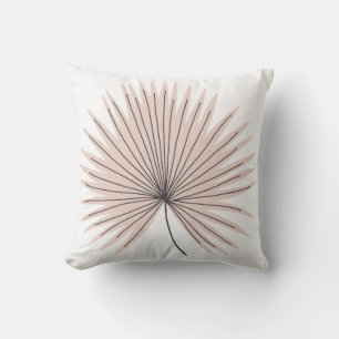 Fun Simple Blue Pink Floral Outdoor Pillow