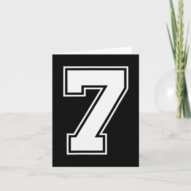 Fun Six Seven 6 7 Meme Design  Card (Front)