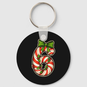 Fun Six Seven 6 7 Meme Design Christmas For Men Wo Keychain