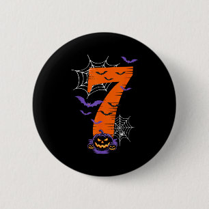 Fun Six Seven 6 7 Meme Design Couples Halloween  2 Inch Round Button