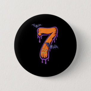 Fun Six Seven 6 7 Meme Design Couples Halloween 2 Inch Round Button