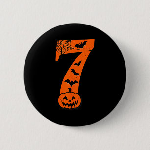 Fun Six Seven 6 7 Meme Design Couples Halloween  2 Inch Round Button