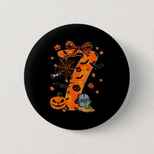 Fun Six Seven 6 7 Meme Design Couples Halloween  2 Inch Round Button