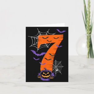 Fun Six Seven 6 7 Meme Design Couples Halloween  Card
