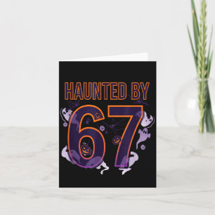 Fun Six Seven 6 7 Meme Design Couples Halloween Card