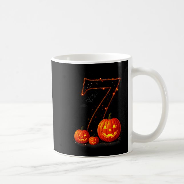 Fun Six Seven 6 7 Meme Design Couples Halloween  Coffee Mug (Right)