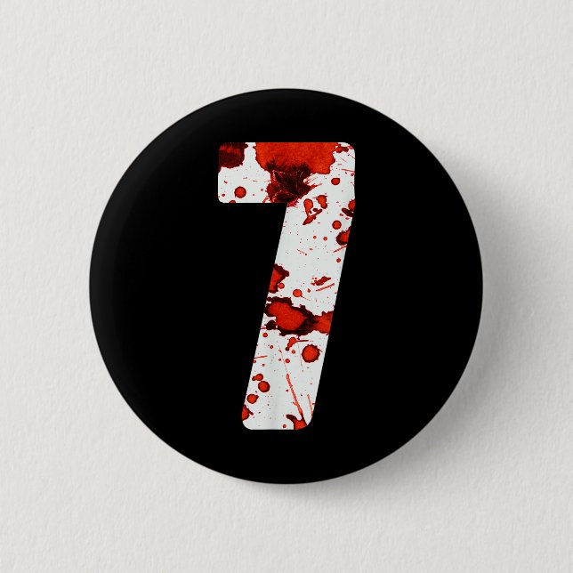 Fun Six Seven 6 7 Meme Design Couples Halloween Ho 2 Inch Round Button (Front)