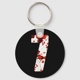 Fun Six Seven 6 7 Meme Design Couples Halloween Ho Keychain